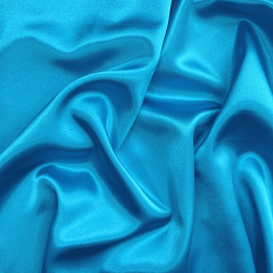 *Ткань Атлас-сатин, цвет Голубой (на отрез)  в Воскресенске