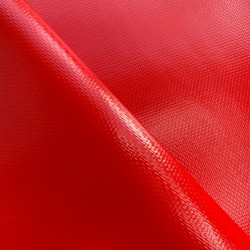 Тентовый материал ПВХ 600 гр/м2 плотная, Красный (Ширина 150см), на отрез  в Воскресенске, 600 г/м2, 1189 руб