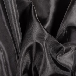 Ткань подкладочная Таффета 190Т, цвет Черный (на отрез)  в Воскресенске