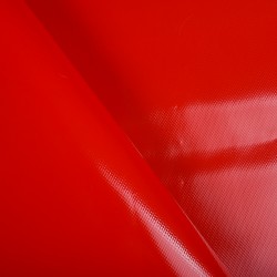 Ткань ПВХ 450 гр/м2, Красный (на отрез)  в Воскресенске