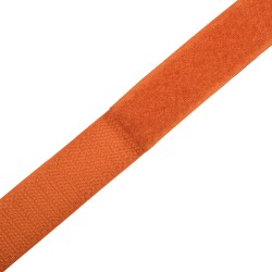 Контактная лента 25мм цвет Оранжевый (велькро-липучка, на отрез)  в Воскресенске