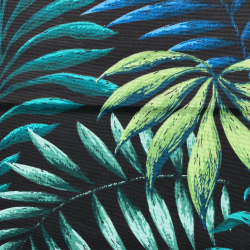 Интерьерная ткань Дак (DUCK), принт &quot;Тропические листья&quot; (на отрез)  в Воскресенске