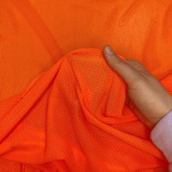 Трикотажная Сетка 75 г/м2, цвет Оранжевый (на отрез)  в Воскресенске